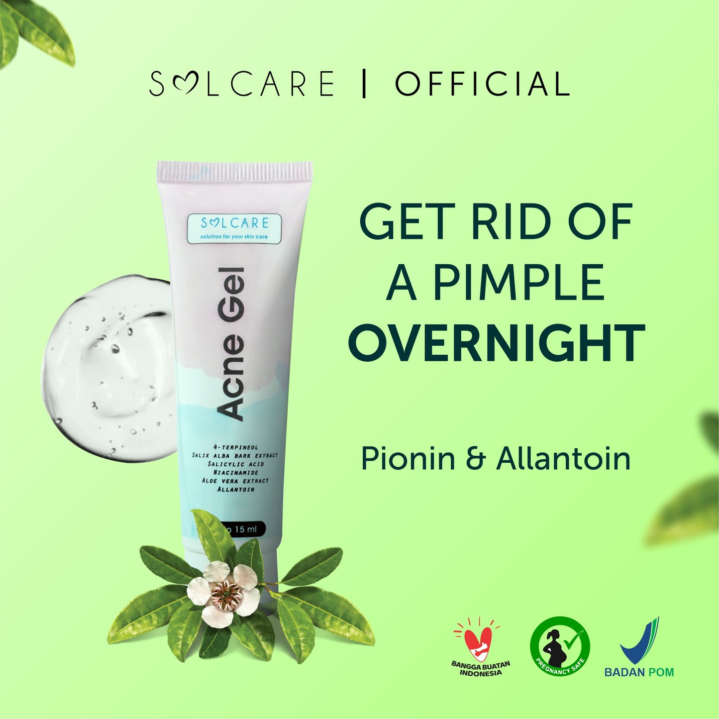 Acne Gel with Tree Tea Oil