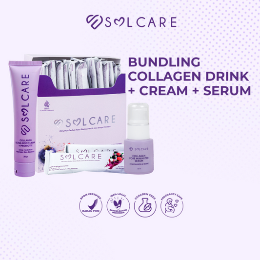 bundle collagen drink + cream + serum