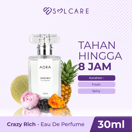 Solcare Sister Brand AORA Parfum Crazy Rich Tahan 8 Jam