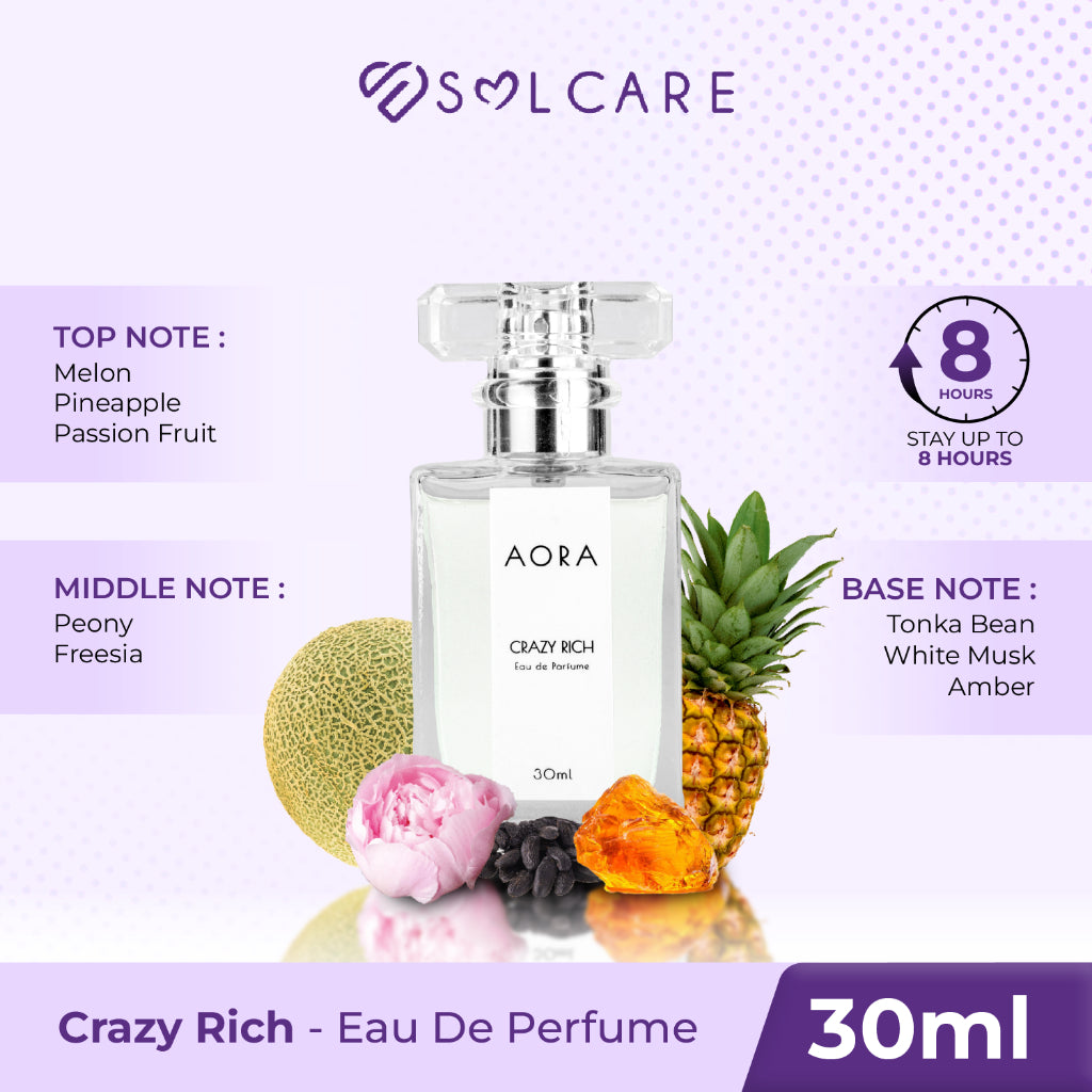 Solcare Sister Brand AORA Parfum Crazy Rich Tahan 8 Jam